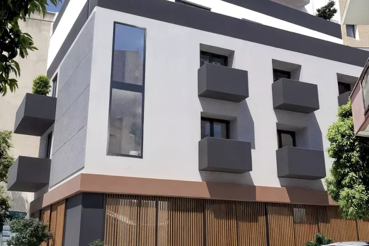 Modern residential architecture in Kerameikos Gazi, designed by architect Michalis Sirigos for PSI Constructions.