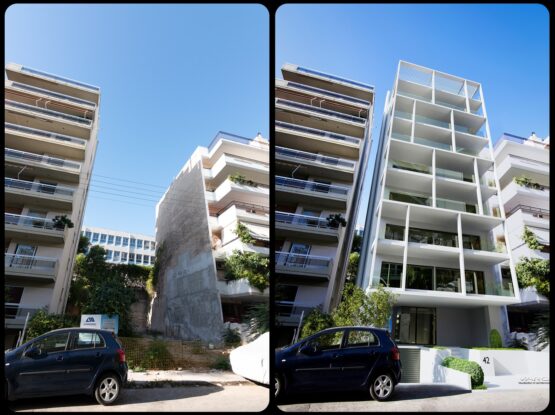 Artemidos 42 Palaio Faliro 7-Floor Residential Development by VARC Studio
