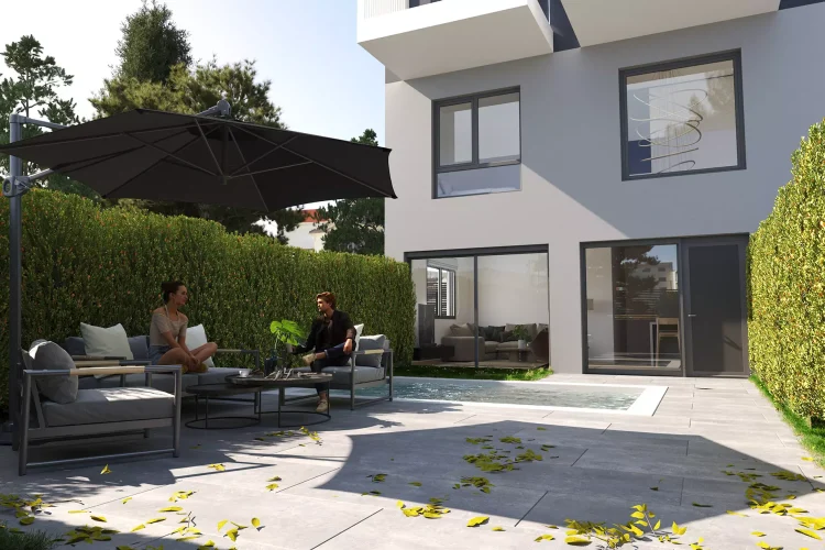 CAM 1 MEZONETA GARDEN AGIA PARASKEYH RESIDENTIAL BUILDING