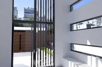 Luxury residential building lobby interior design in Elliniko, 3D visualization by VARC