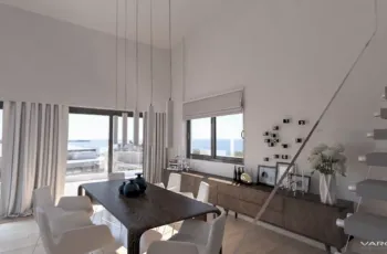 3D Rendering Athens - Alimos Residential Building Open Plan Interior Design
