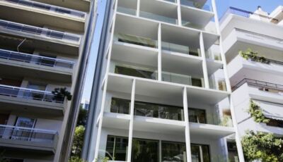 Final 3D architectural rendering of the Artemidos 42 residential building in Palaio Faliro.