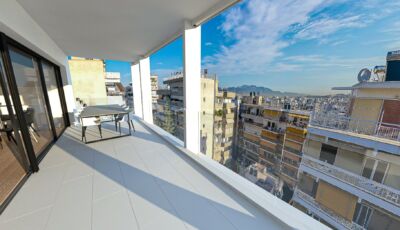 Artemidos 42 Palaio Faliro Panoramic Balcony Architectural Visualization VARC Studio