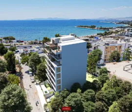 Beachfront residential development 3D visualization in Alimos - VARC Studio Beachfront residential development 3D visualization in Alimos - VARC Studio