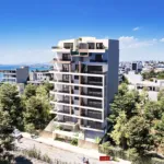 Modern apartment building in Alimos with views of the Ellinikon Urban Park - 3D Visualization