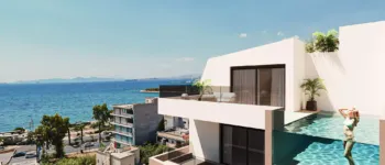 Rooftop infinity pool in Alimos with panoramic views of the Athens Riviera and Ellinikon Park