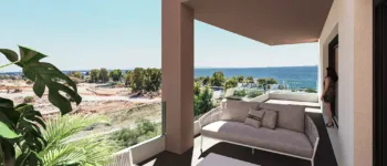 Residential balcony view over the Ellinikon Metropolitan Park, Alimos development - VARC Studio