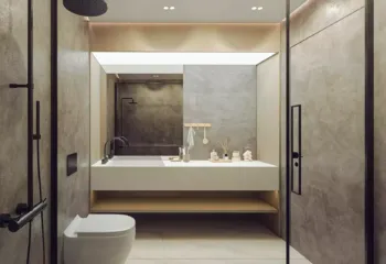 CAM 6 BATHROOM  PALAIO FALIRO RESIDENTIAL DEVOLPMENT GYM AND SPA 3D ARCHITECTURAL VISUALIZATION