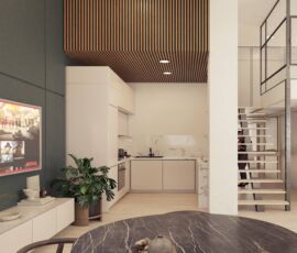 Modern kitchen 3D render for property renovation project in Dafni - VARC Modern kitchen 3D render for property renovation project in Dafni - VARC