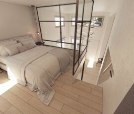 High-end architectural CGI of a luxury bedroom for investors in Dafni Athens High-end architectural CGI of a luxury bedroom for investors in Dafni Athens