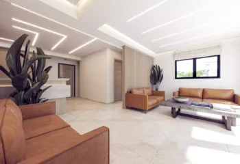 Modern physical therapy clinic interior visualization VARC